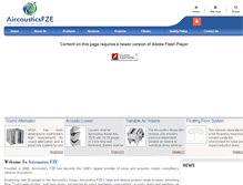 Tablet Screenshot of aircoustics.com